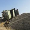 تصادف کامیون و اتوبوس | عکس از : حمید چنارانی