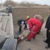 واژگونی خودرو 206 | عکس از : حمید چنارانی