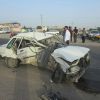تصادف دو خودرو پراید  | عکس از : حمید چنارانی
