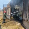 آتش سوزی در انبار علوفه در یک دامداری