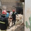 نجات کارگر ساختمانی از زیر آوار | عکس از : حمید چنارانی