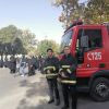 حضور آتش نشانان نیشابور در کنار سایر نیروهای خدمت رسان و هیئات مذهبی | عکس از : محمد مهدی سلیمان