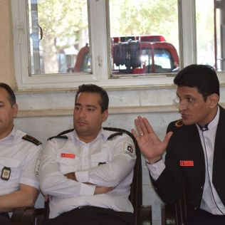 آتش نشانی نیشابور - جلسات هماهنگی و تعیین سرمشق مدیرعامل سازمان در ایستگاه های هفت گانه