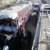 تصادف اتوبوس با کامیون | عکس از : مسعود عین آبادی