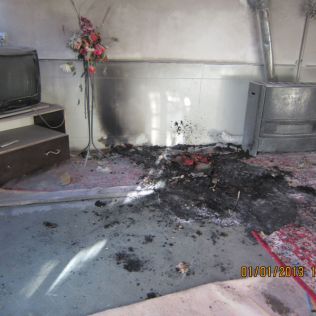 آتش نشانی نیشابور - آتش سوزی منزل مسکونی ناشی از توهم