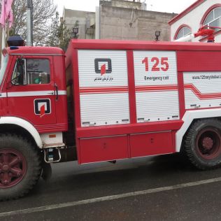 آتش نشانی نیشابور - خودرو ده تن آتش نشانی پس از بازسازی به چرخه عملیات برگشت