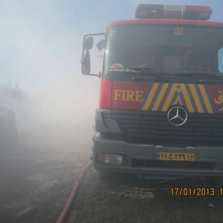 آتش نشانی نیشابور - آتش سوزی در رستوران سنتی