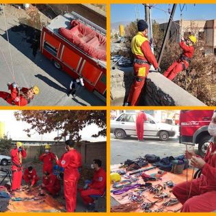 آتش نشانی نیشابور - پایان دوره آموزشی نیروهای عملیاتی جدید آتش نشانی نیشابور