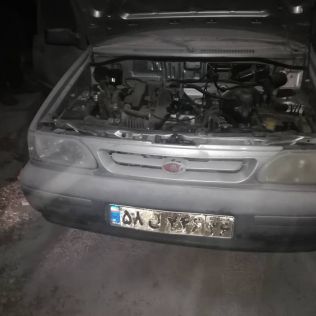 آتش نشانی نیشابور - آتش سوزی خودرو پراید توسط اهالی روستا خاموش شد 