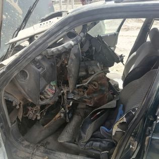 آتش نشانی نیشابور - تصادف خودرو آردی باگارد ریل درمحور سبزواربه نیشابور حادثه سازشد 