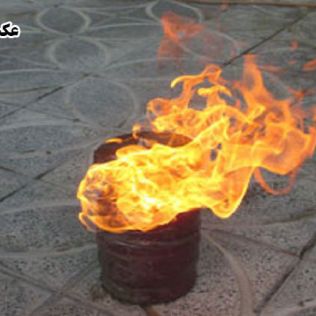 آتش نشانی نیشابور - آتش سوزی سیلندر گاز پیک نیکی