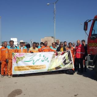 آتش نشانی نیشابور - مشارکت سازمان آتش نشانی در اجرای پویش شهر پاک