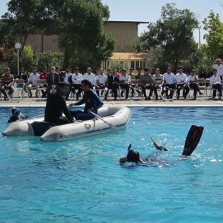 آتش نشانی نیشابور - غواصان آتش نشان خوش درخشیدند