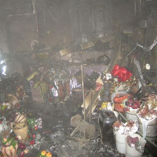 آتش نشانی نیشابور - آتش در گلستان