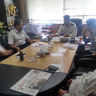 آتش نشانی نیشابور - جلسه برنامه ریزی هفتم مهرماه روز ملی ایمنی و آتش نشانی