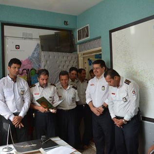 آتش نشانی نیشابور - گزارش تصویری روز عصای سفید