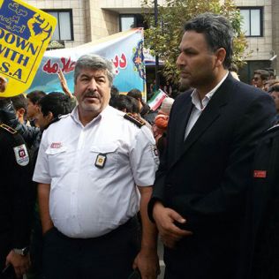 آتش نشانی نیشابور - حضور آتش نشانان در راهپیمایی 13 آبان