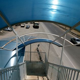 آتش نشانی نیشابور - بازدید از پل های عابر پیاده سطح شهر